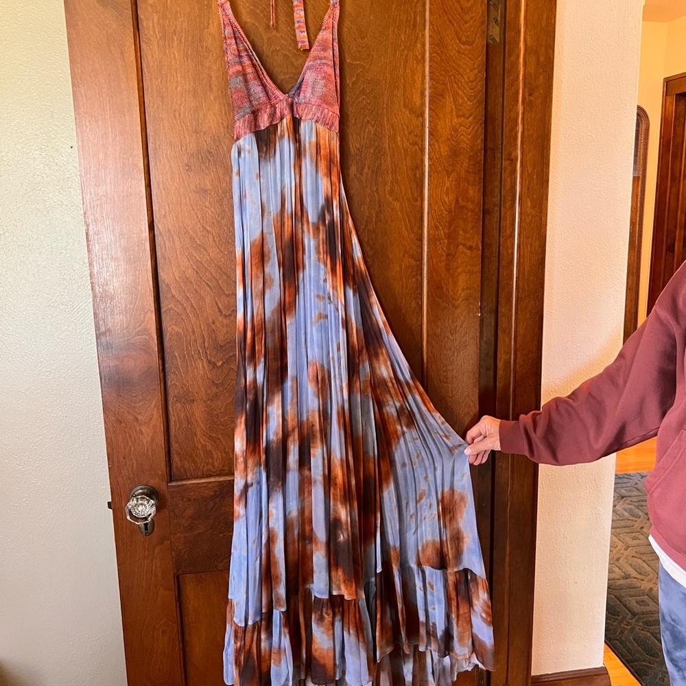 Zara Woman Multicolor Knit Halter Dress — Pink & Rust Ombre - Picture 6 of 6